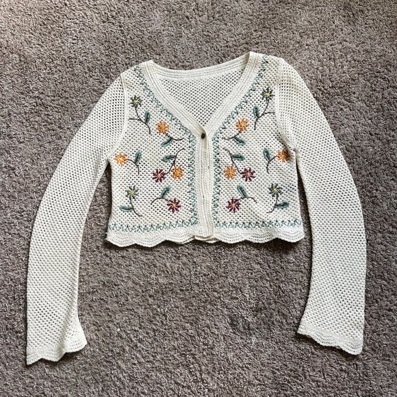 SHEIN Floral Cardigan - Picture 1 of 4